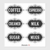 コーヒーバーシール シール (シート)