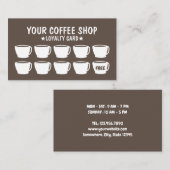 コーヒーバーロイヤリティカード ロイヤリティカード (正面/裏面)