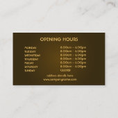 コーヒーバー名刺 名刺 (裏面)