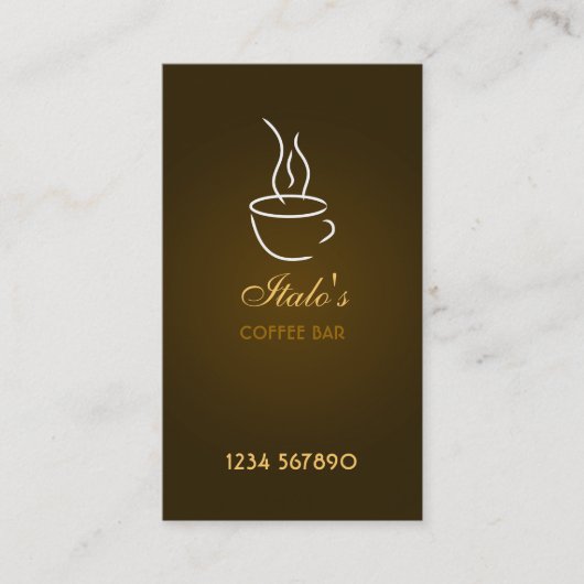 コーヒーバー名刺 名刺 (正面)