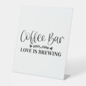 コーヒーバー愛が醸造 台座サイン (正面)
