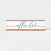 コーヒーバー披露宴 デスクネームプレート (正面)