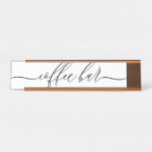 コーヒーバー披露宴 デスクネームプレート (正面)