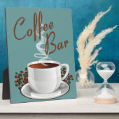 コーヒーバー標識 フォトプラーク (側面)