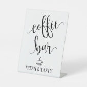コーヒーバー結婚台座のサイン 台座サイン (正面)