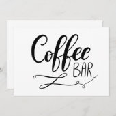 コーヒーバー | シンプル カジュアル 手書きスクリプト (正面/裏面)