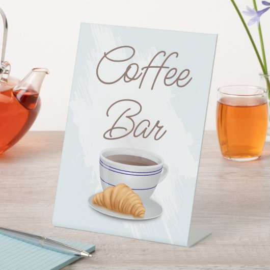 コーヒーバー ブライダルシャワー 台座サイン (インサイチュ)