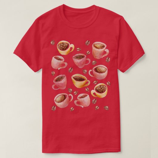コーヒーバ芸術的リスタ Tシャツ (デザイン正面)
