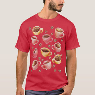 コーヒーバ芸術的リスタ Tシャツ