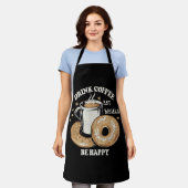 コーヒーバ食べグルが幸せになる エプロン (着用した状態)