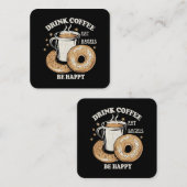 コーヒーバ食べグルが幸せになる スクエア名刺 (正面/裏面)