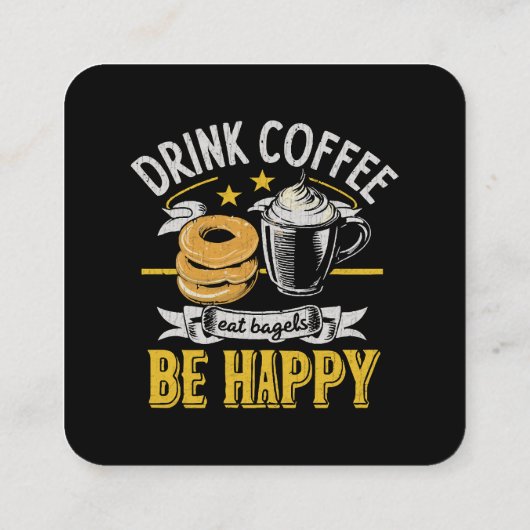 コーヒーバ食べグルが幸せになる スクエア名刺 (裏面)