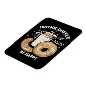 コーヒーバ食べグルが幸せになる マグネット (左側)