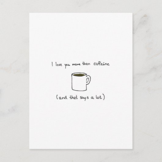 コーヒーバ魅力的レンティネスのデイカード シーズンポストカード (正面)