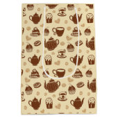 コーヒーパターン抱き枕 ミディアムペーパーバッグ (裏面)