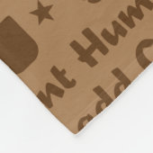 コーヒーパターン正方形 フリースブランケット (角)