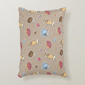 コーヒーパターン アクセントクッション (正面(垂直))