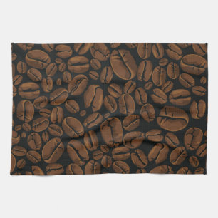 コーヒーパターン キッチンタオル