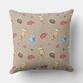 コーヒーパターン クッション (裏面)