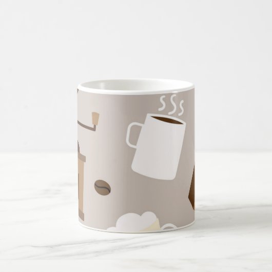 コーヒーパターン コーヒーマグカップ (中央)