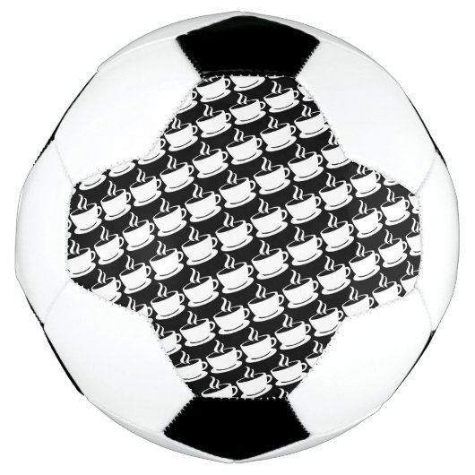 コーヒーパターン サッカーボール (正面)