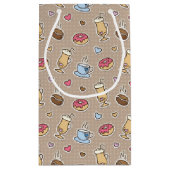 コーヒーパターン スモールペーパーバッグ (裏面)