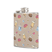 コーヒーパターン フラスク (左)