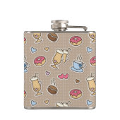 コーヒーパターン フラスク (裏面)