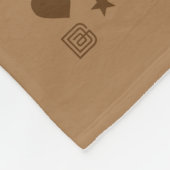 コーヒーパターン フリースブランケット (角)