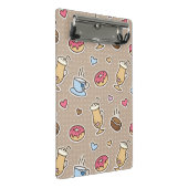 コーヒーパターン ミニクリップボード (アングル)