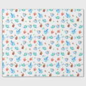 コーヒーパターン ラッピングペーパー (フラット)