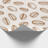 コーヒーパターン ラッピングペーパー (角)