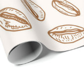 コーヒーパターン ラッピングペーパー (ロールコーナー)