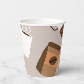 コーヒーパターン 紙コップ (裏面)