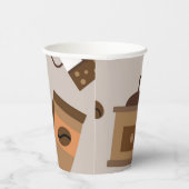 コーヒーパターン 紙コップ (右)
