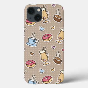 コーヒーパターン iPhone 13ケース