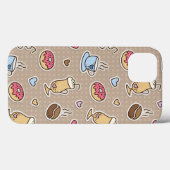コーヒーパターン Case-Mate iPhoneケース (裏面 (横))