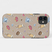 コーヒーパターン Case-Mate iPhoneケース (裏面(横))