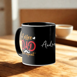「コーヒーパパ」引用文名前をカスタムする父の日 マグカップ
