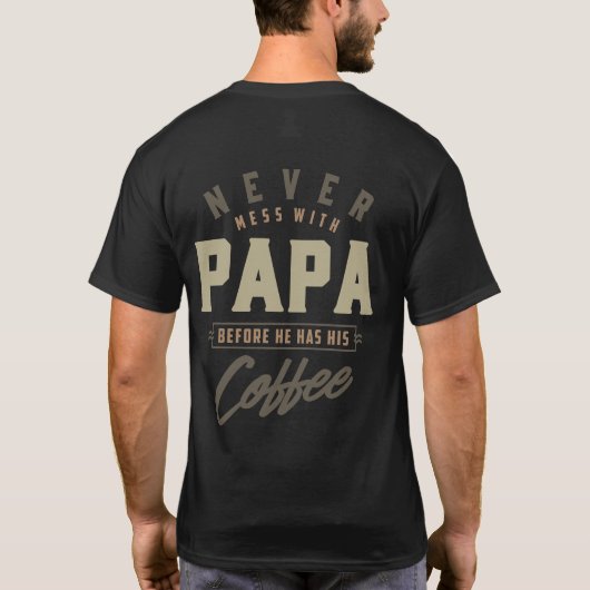 コーヒーパパ Tシャツ (裏面)
