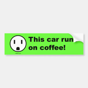 コーヒーパワーバンパーステッカー バンパーステッカー