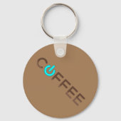 コーヒーパワー（青） キーホルダー (裏面)