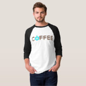 コーヒーパワー(青) Tシャツ (正面フル)