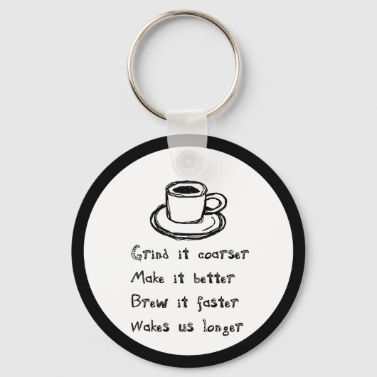 コーヒーパンクキーチェーン キーホルダー (正面)