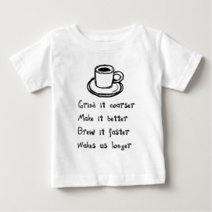コーヒーパンク乳児シャツ ベビーTシャツ