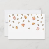 コーヒーパンプキンサンキューブライダルシャワー サンキューカード (裏面)