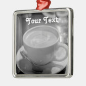 コーヒーパーソナライズされたオーナメント メタルオーナメント (左)