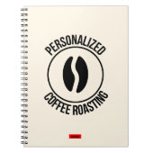 コーヒーパーソナライズされた焙煎手帳 ノートブック (正面)