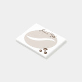 コーヒーパーソナライズされた豆のローストとポストイット®ノート ポストイット (アングル)