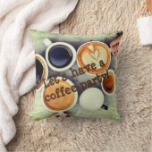 コーヒーパーティーの枕を持とう クッション (ブランケット)